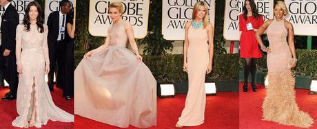 Bad in Blush2012 Golden Globe Awards Fashion Roundup: Blushing Moments