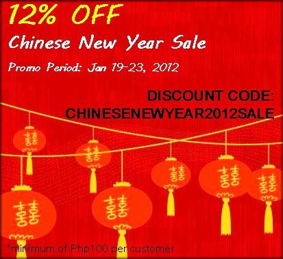 12% OFF Chinese New Year Sale at Unike Gjen Starts Today!