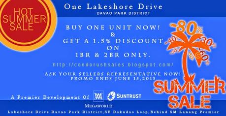 One Lakeshore Drive | Davao Park District Hot Summer Sale Promo