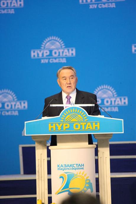 Nazarbayev_at_2011_Nur_Otan_Congress
