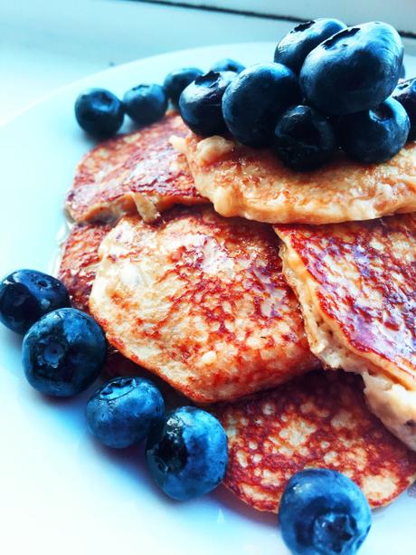 Gluten Free Dairy Free Protein Packed pancakes by Bewildered Bug