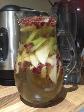 Alcohol free white sangria with Eisberg alcohol free chardonnay by Bewildered Bug