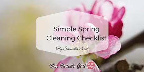 Simple Spring Cleaning Checklist