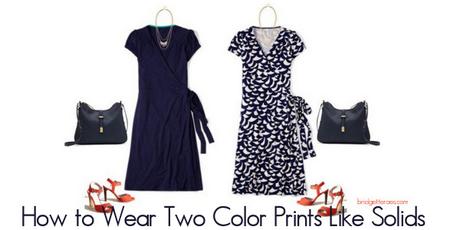 How to Treat Two Color Prints Like Solids