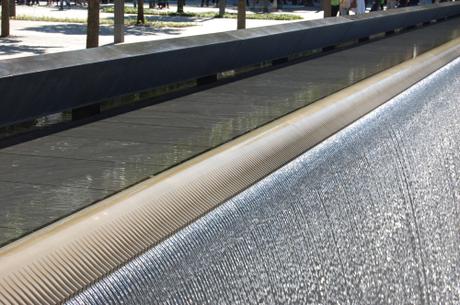 9/11 Memorial, Manhattan, New York City, USA - Waterfall Edge Detail 9/11 Memorial, Manhattan, New York City, USA - Waterfall Edge Detail