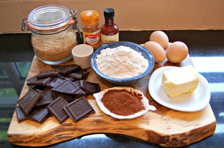 Baking for race day – chocolate beetroot brownies #doyouevensift The rest of the ingredients