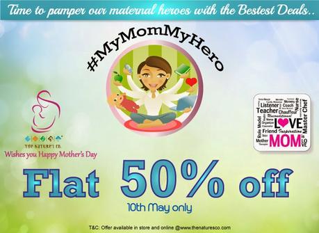 Flat 50% off at The Nature's Co. this Mother's Day!