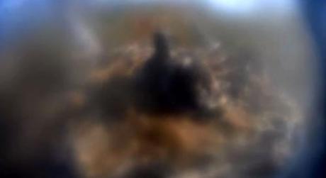 This is a screenshot of the eagle cam, which has been obscured by eagle waste on Thursday. 
