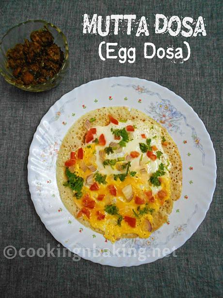 Mutta Dosa | Egg Dosa