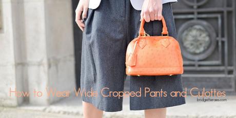 Culottes and Wide Leg Cropped Pants: How to Wear Them