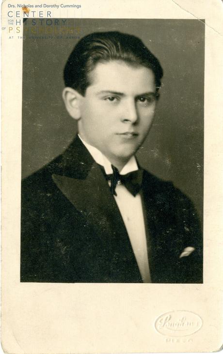 Brožek at age eighteen (June 1932). Box M4337, Folder13
