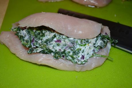Spinach Stuffed Bacon Wrapped Chicken Breasts