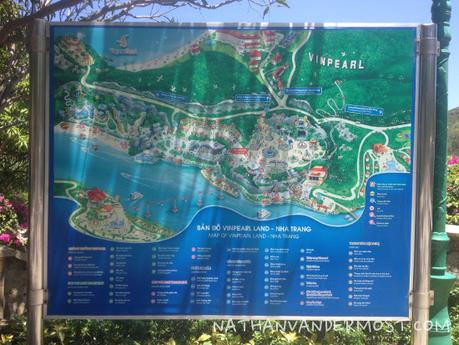 Map of Vinpearl Land, Nha Trang