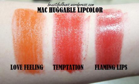 First peek: Swatches of MAC Huggable Lipcolor lipsticks Mac Huggable Lipcolor swatch (6)