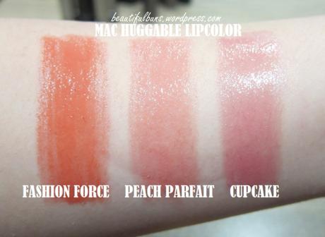 First peek: Swatches of MAC Huggable Lipcolor lipsticks Mac Huggable Lipcolor swatch (4)