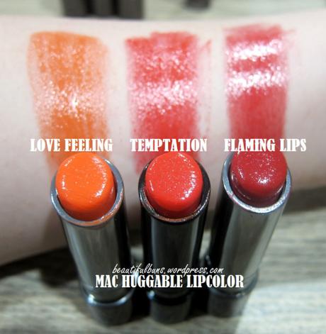 First peek: Swatches of MAC Huggable Lipcolor lipsticks Mac Huggable Lipcolor swatch (5)