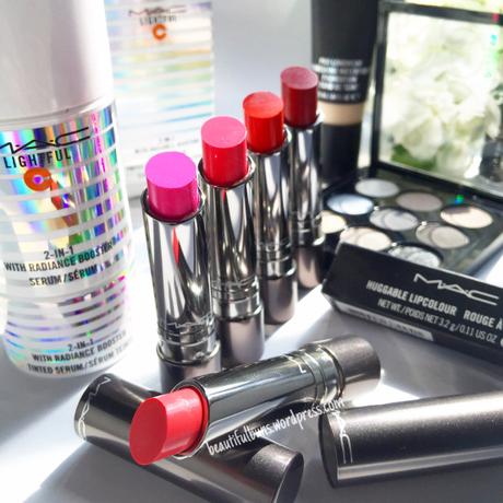 First peek: Swatches of MAC Huggable Lipcolor lipsticks Mac Huggable Lipcolor instagram