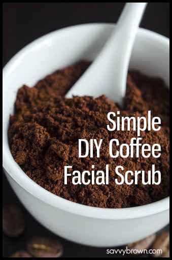 Make your own coffee facial scrub in minutes!