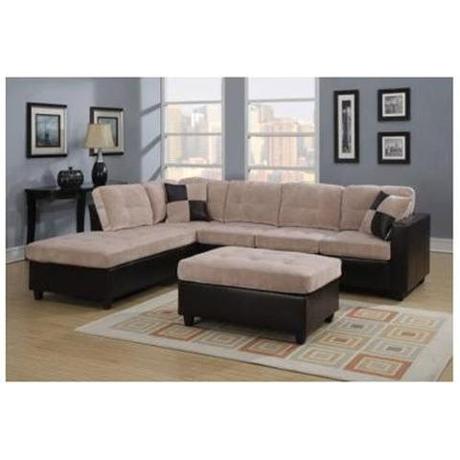 Coaster - Coaster 505665 505665 Mallory Reversible Sectional with Chaise Accent Pillows Included and