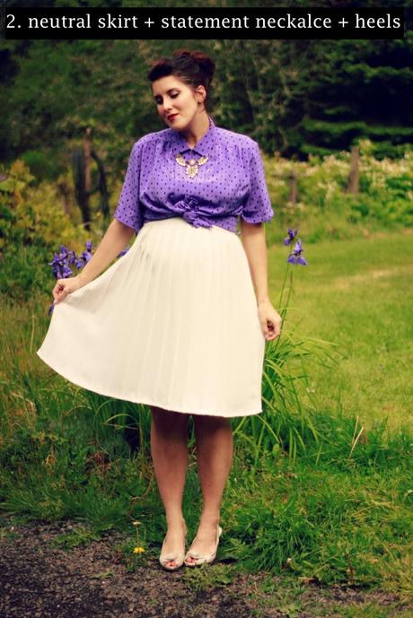 Four Ways to Wear a Vintage Printed Blouse | www.eccentricowl.com