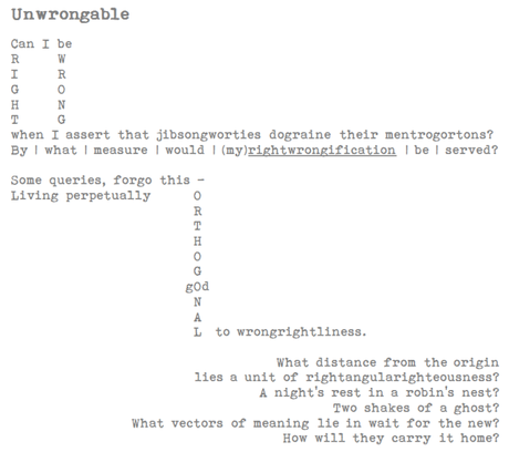 Verse Us – Unwrongable – A Poem Unwrongable