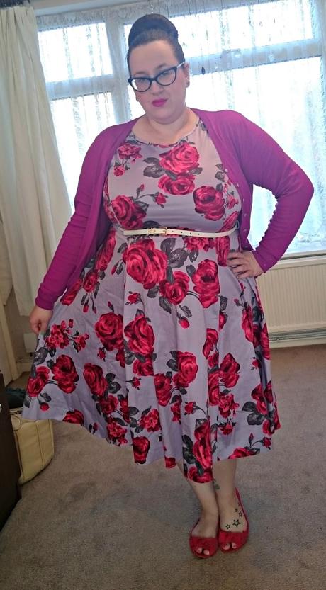 Floral on Lilac Hepburn Dress Floral on Lilac Hepburn Dress