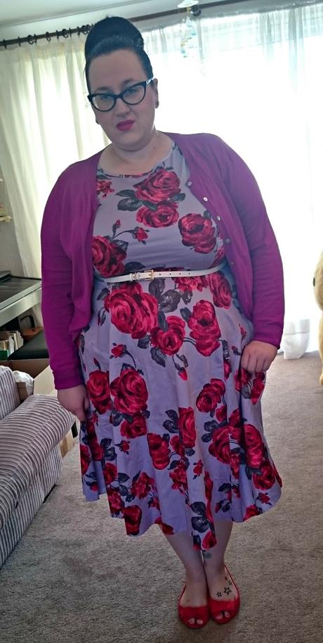 Floral on Lilac Hepburn Dress Floral on Lilac Hepburn Dress