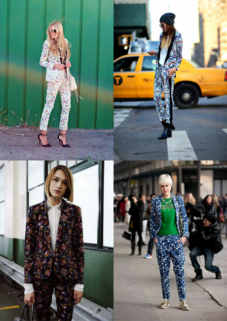 Turn it inside out // Printed suit printed suit, matching suit, floral suit, flowers, colorful, trend 2015, fashion, street style, inspiration, linda tol, who wore what