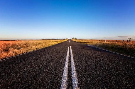 Late afternoon - Granite Road, Anakie open road