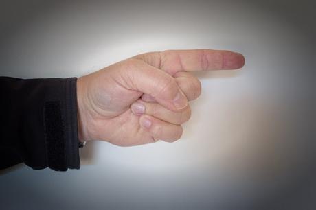 Look over there finger pointing