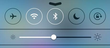 Wi-Fi and Bluetooth options in iPhone's Control Center