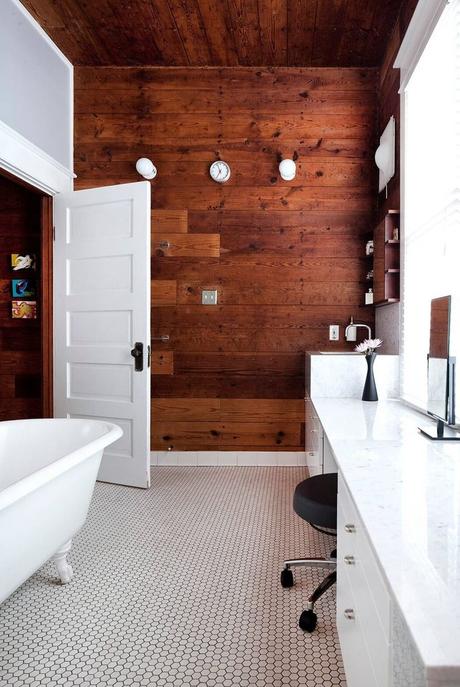 A little texture can go a long way! 1917 Bungalow by Mir贸 Rivera Architects