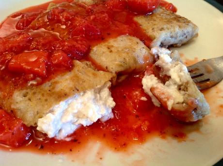 Vegan Strawberry Cheese Blintzes with Strawberry Basil Compote and GO Veggie!® Cream Cheese Strawberry Blintzes (51)