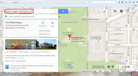 For Google Maps, Obama is a racist, traitor and usurper Google Maps muslim