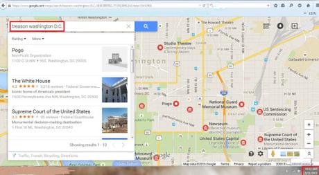 For Google Maps, Obama is a racist, traitor and usurper Google Maps treason