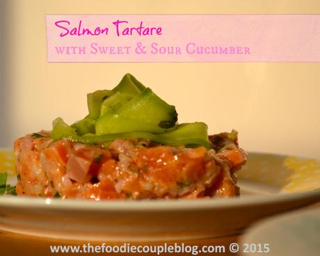 Salmon Tartare with Sweet & Sour Cucumber PMDSC_0028