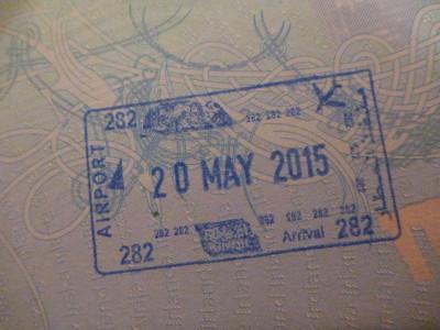 How to Get a Kuwait Tourist Visa on Arrival at Kuwait International Airport My entry stamp for Kuwait.