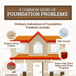 Five Signs of Home Foundation Problems Infographic
