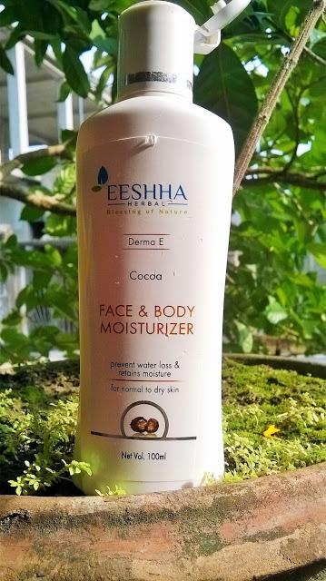Eeshha Herbal Cocoa Face and Body Moisturizer Review