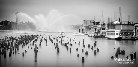 Chelsea Pier, New York, NYC, long exposure, black and white, travel photography