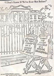 Herblock editorial cartoon published in the Washington Post, November 1963.