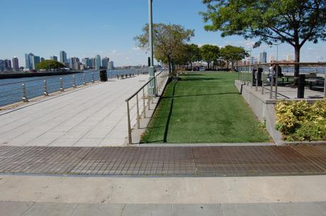 Hudson River Park 'Pier 46', New York, USA - Disabled Access to the Lawn