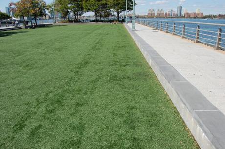 Hudson River Park 'Pier 46', New York, USA - Synthetic Grass Lawn and Edging