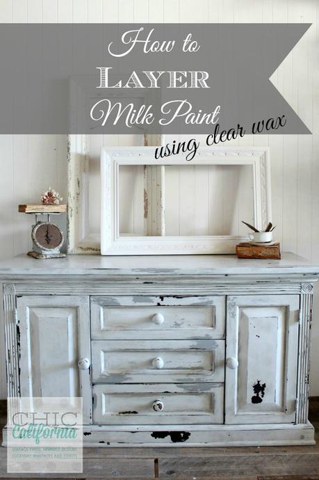 How to Layer Milk Paint using Clear Wax