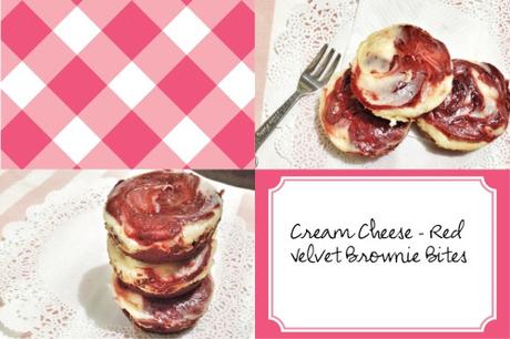 My Kitchen Projects: Cream Cheese Red Velvet Brownie Bites