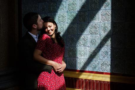 Engagement photography at Leeds Art Gallery