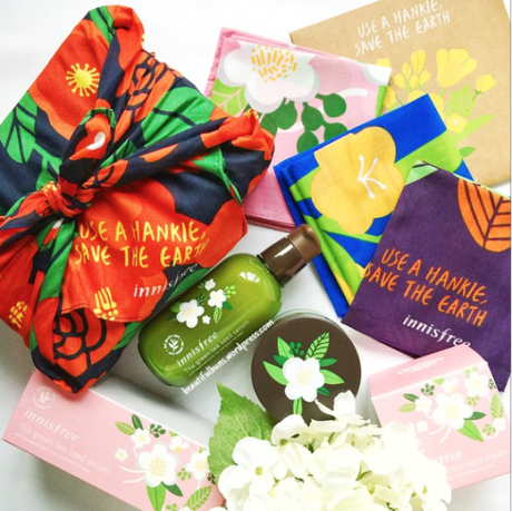 Beauty News: Do your part to save the earth with Innisfree’s Eco-Hankerchief campaign! Innisfree Eco Hankerchief Instagram