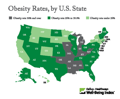 Obesity Rate at New Record High in the U.S.