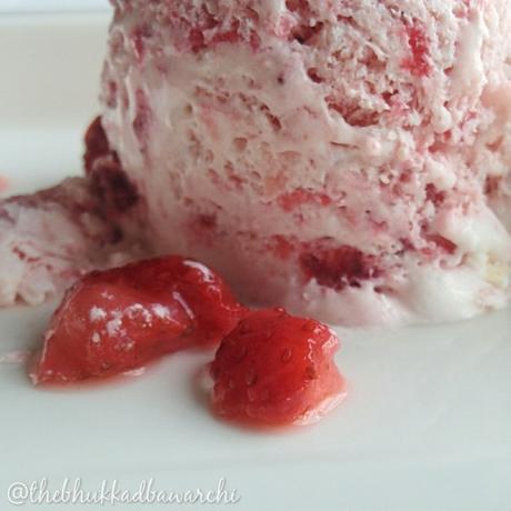 Strawberry and Lychee Ice-cream