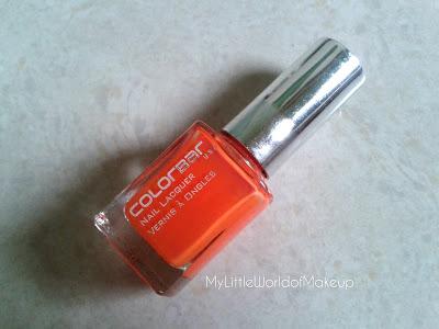 Colorbar Nail Lacquer in Tangerine Mojito Review